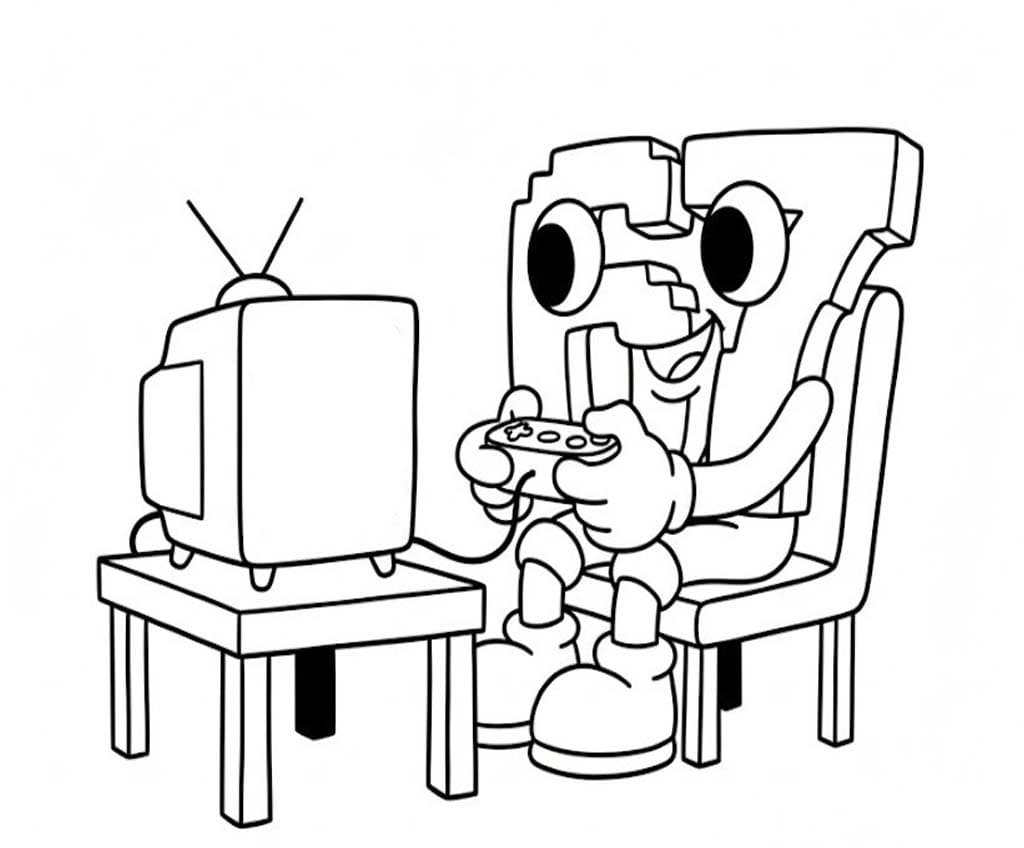 Nakreslete 67 Brainrot 4 omalovánka