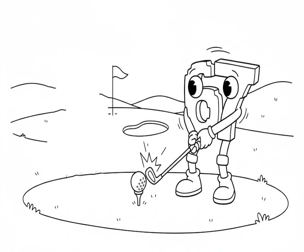 Nakreslete 67 Brainrot 6 omalovánka