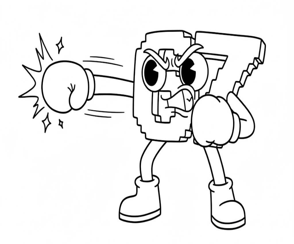 Nakreslete 67 Brainrot 7 omalovánka