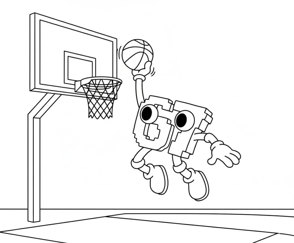 Nakreslete 67 Brainrot k vytisknutí zdarma omalovánka