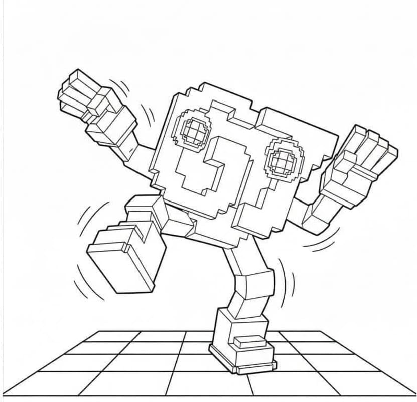 Nakreslete 67 Brainrot prostý omalovánka