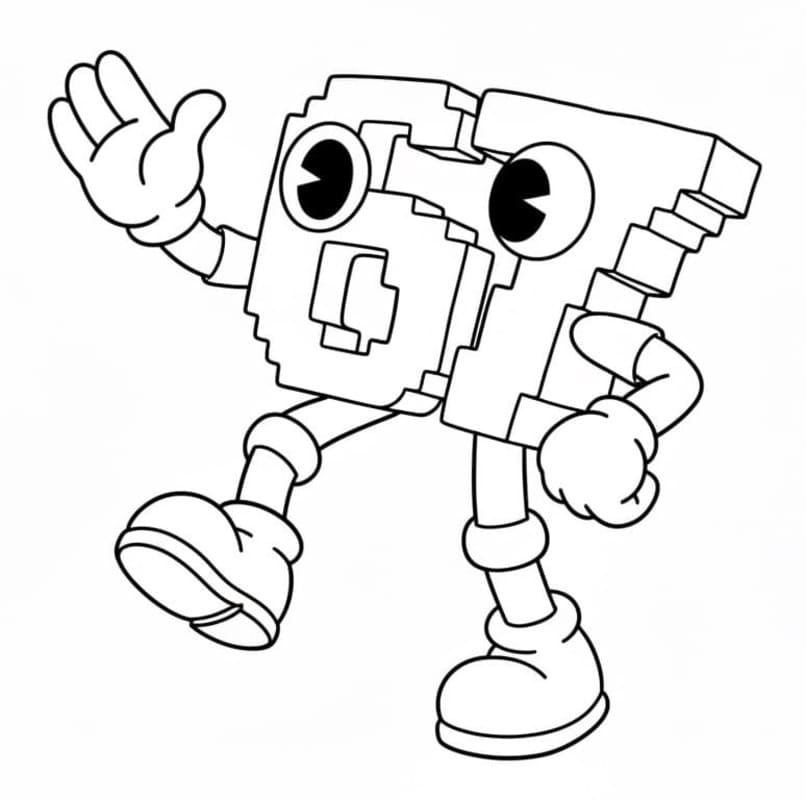 Nakreslete 67 Brainrot zdarma pro děti omalovánka