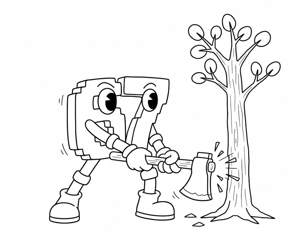 Nakreslete 67 Brainrot zdarma snadný omalovánka