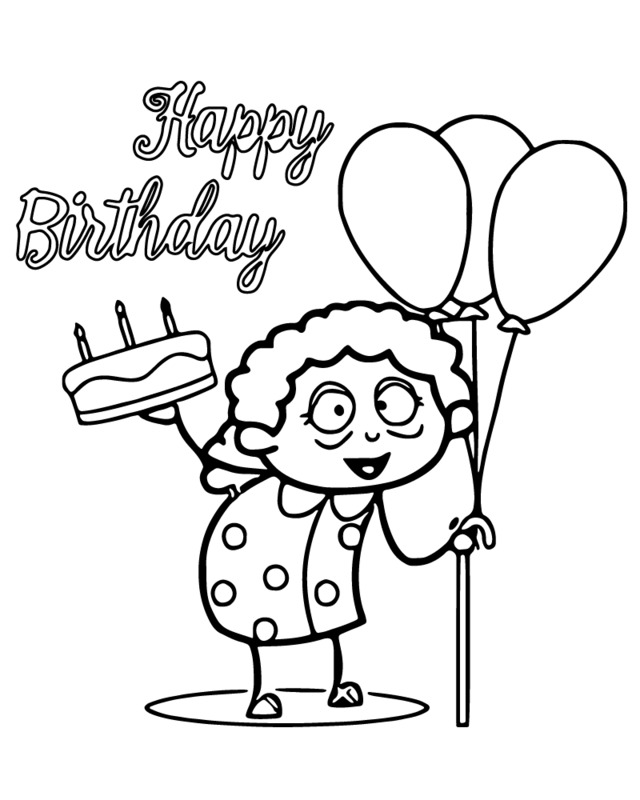 Nakreslete Babička snadný omalovánka