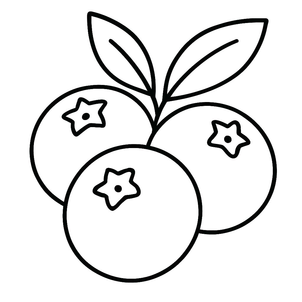 Nakreslete Borůvka zdarma základní tisknutelné omalovánka