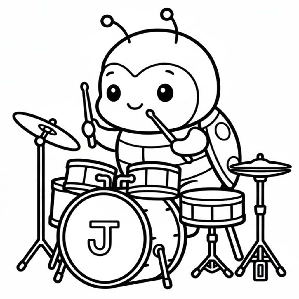 Nakreslete Brouci tisknutelné pro děti omalovánka