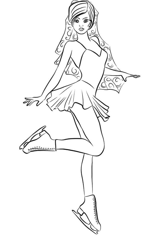 Nakreslete Bruslení pro děti omalovánka