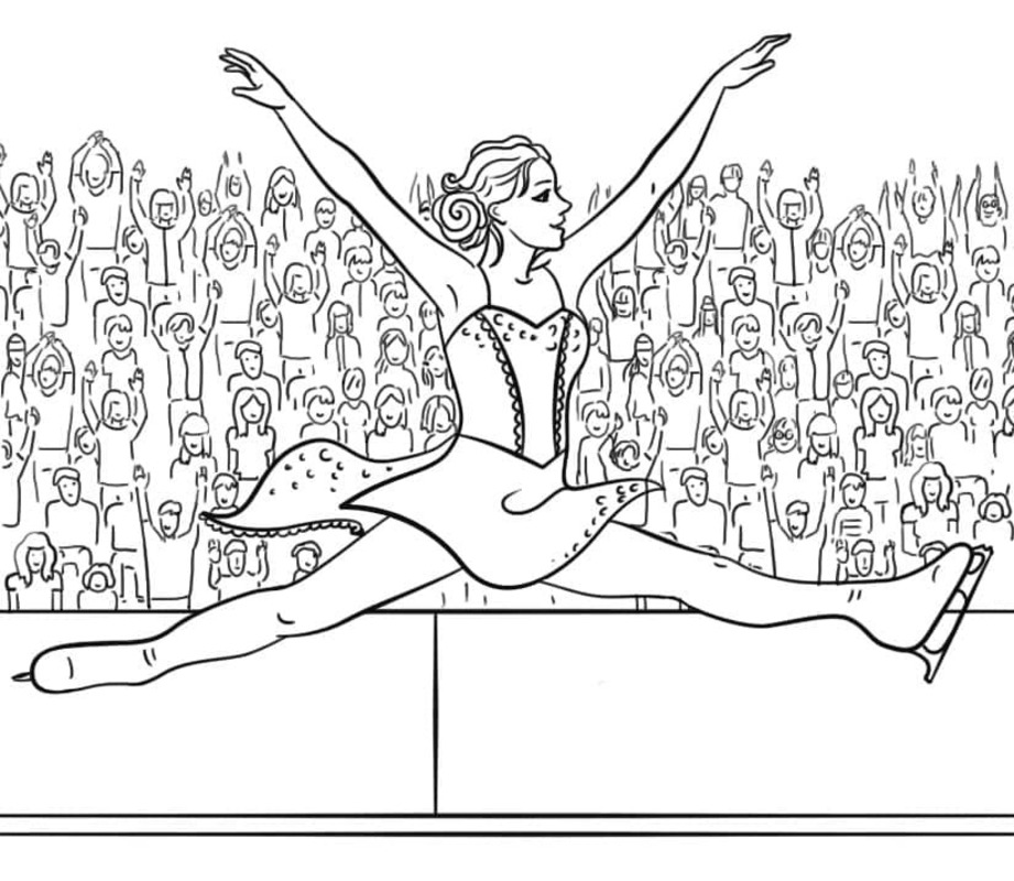 Nakreslete Bruslení zdarma pro děti omalovánka