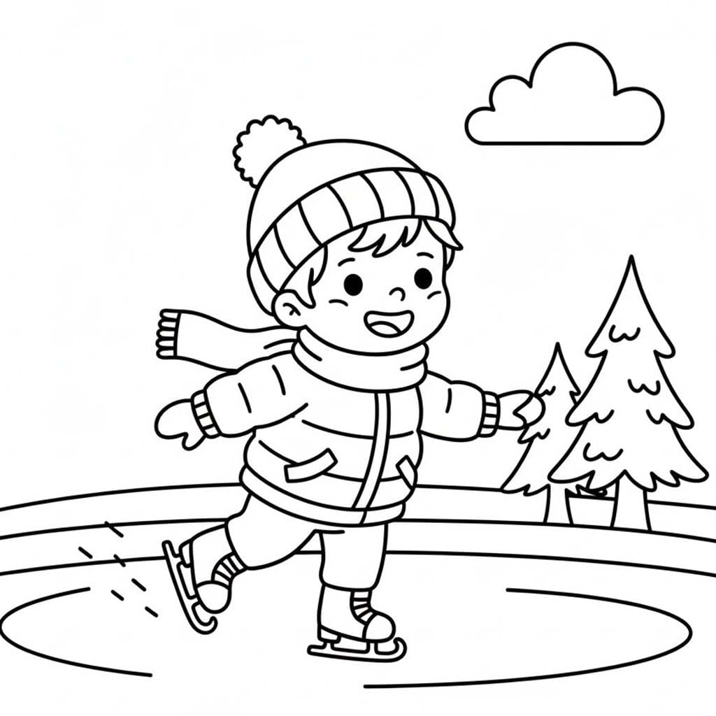 Nakreslete Bruslení zdarma omalovánka