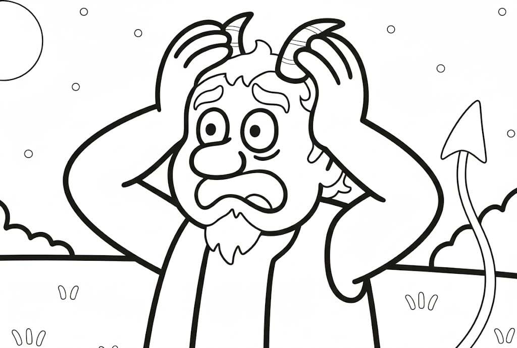 Nakreslete Čert a Káča zdarma pro děti omalovánka