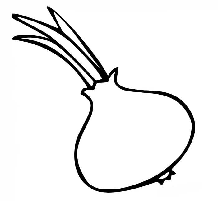 Nakreslete Cibule tisknutelné pro děti omalovánka