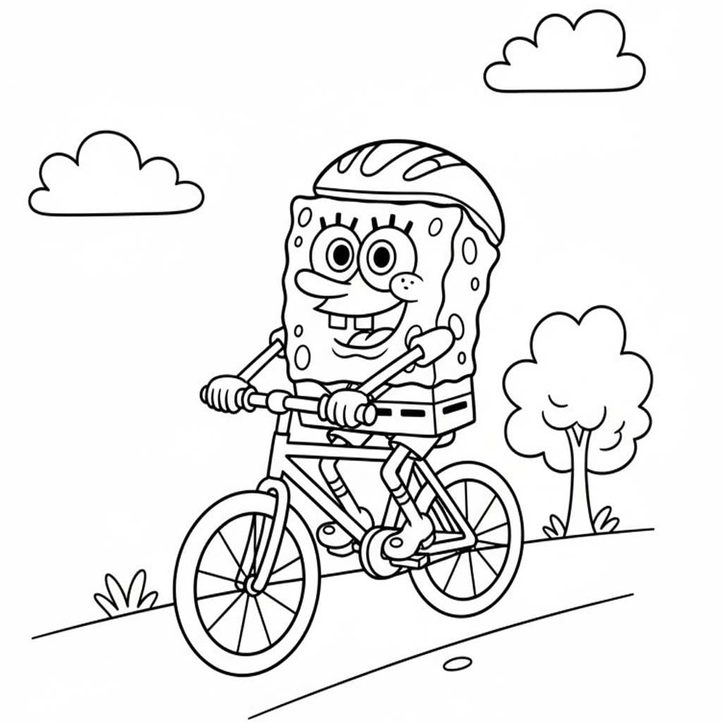 Nakreslete Cyklistika k vytisknutí omalovánka