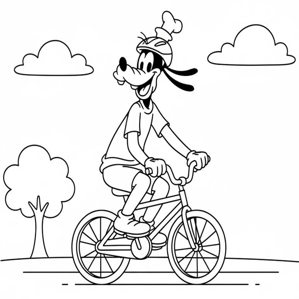 Nakreslete Cyklistika snadný omalovánka