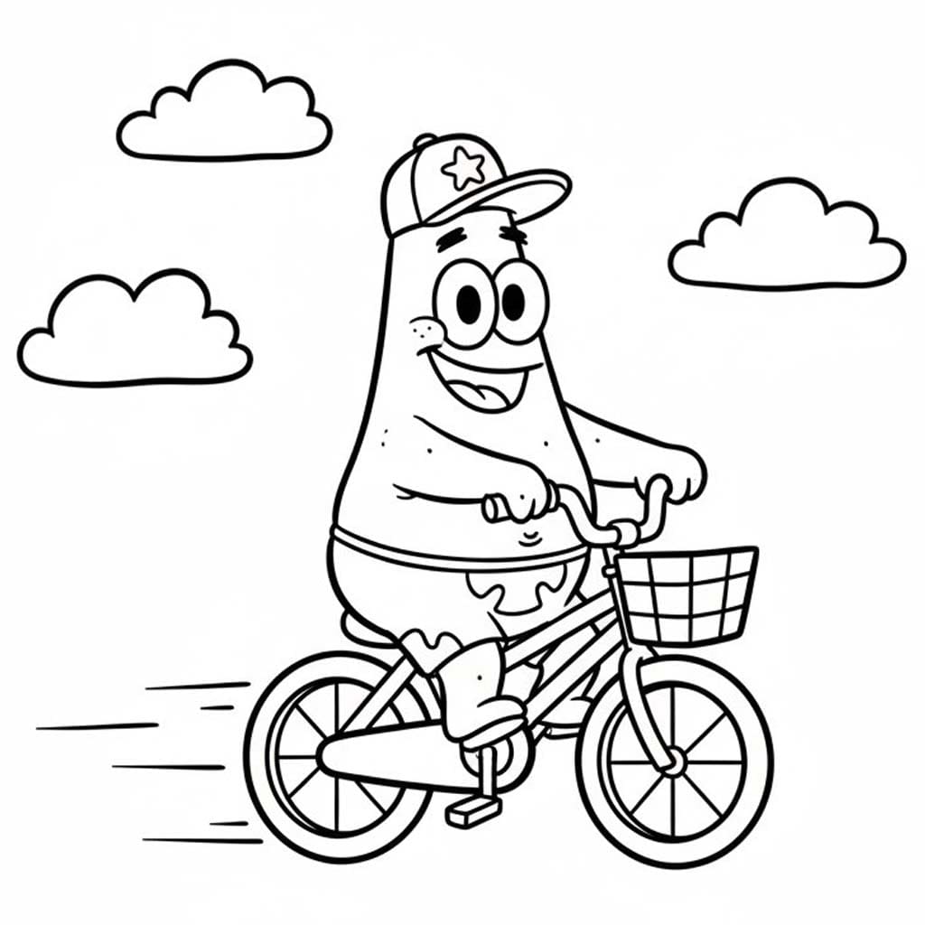 Nakreslete Cyklistika tisknutelné pro děti omalovánka