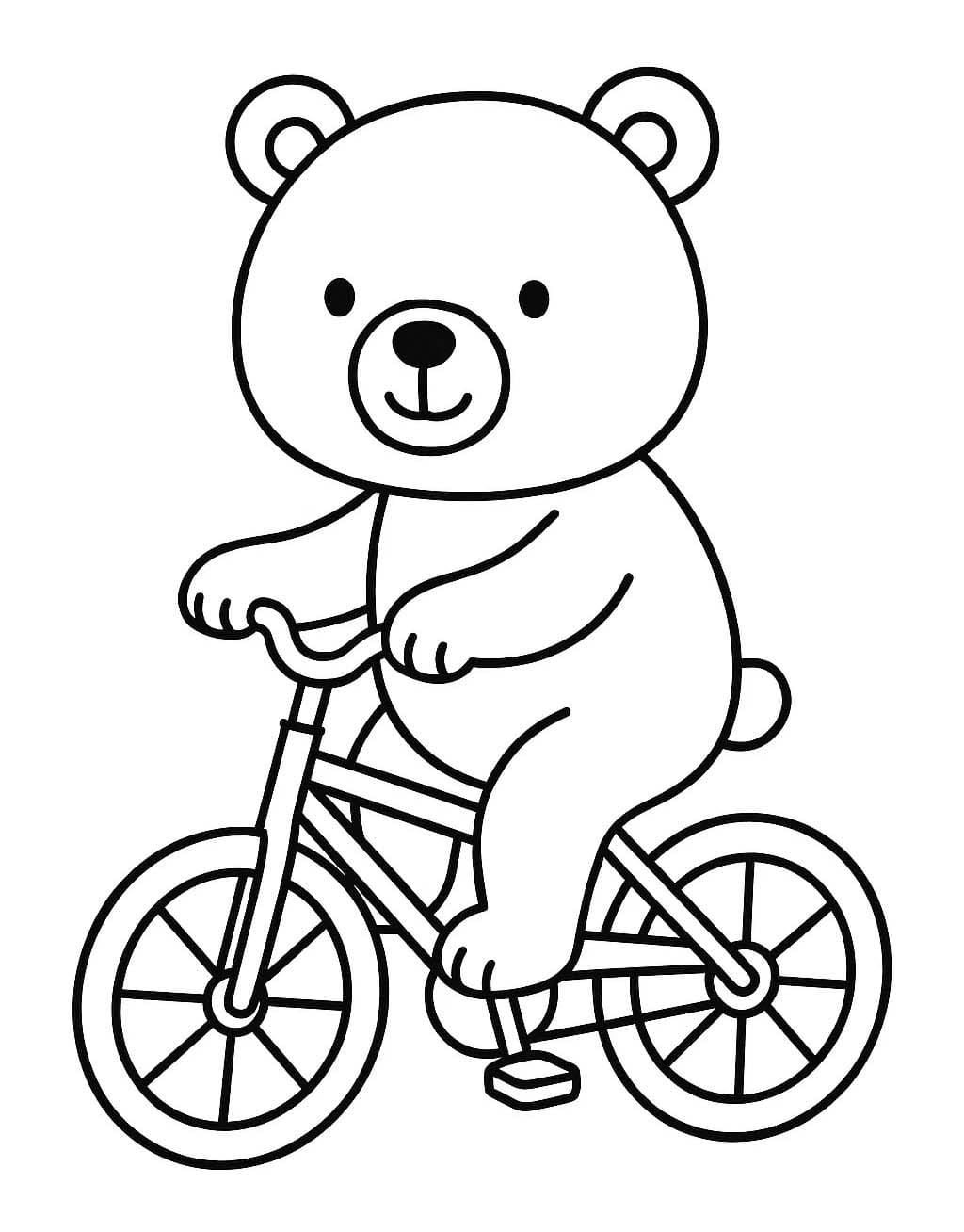 Nakreslete Cyklistika zdarma prostý omalovánka