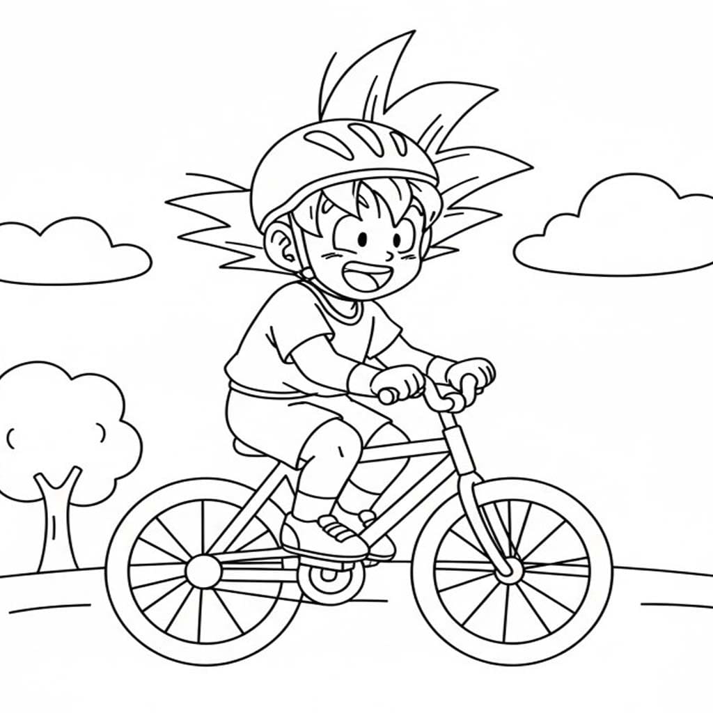 Nakreslete Cyklistika zdarma omalovánka