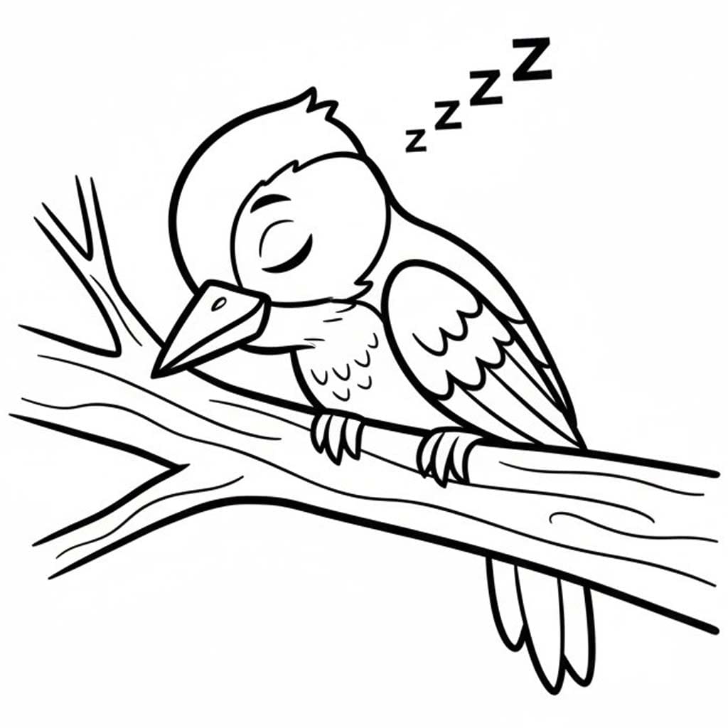 Nakreslete Datel k vytisknutí omalovánka