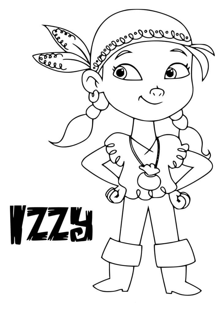 Nakreslete Jake a Piráti k vytisknutí zdarma omalovánka