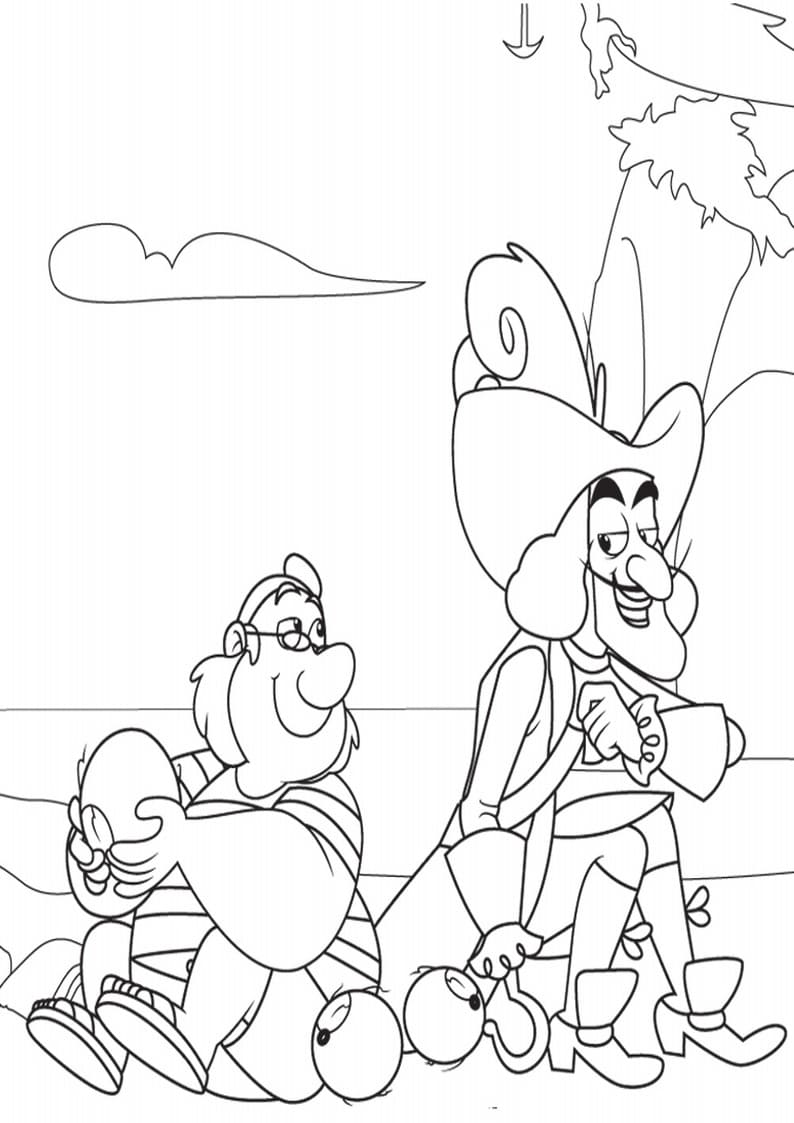 Nakreslete Jake a Piráti skica omalovánka