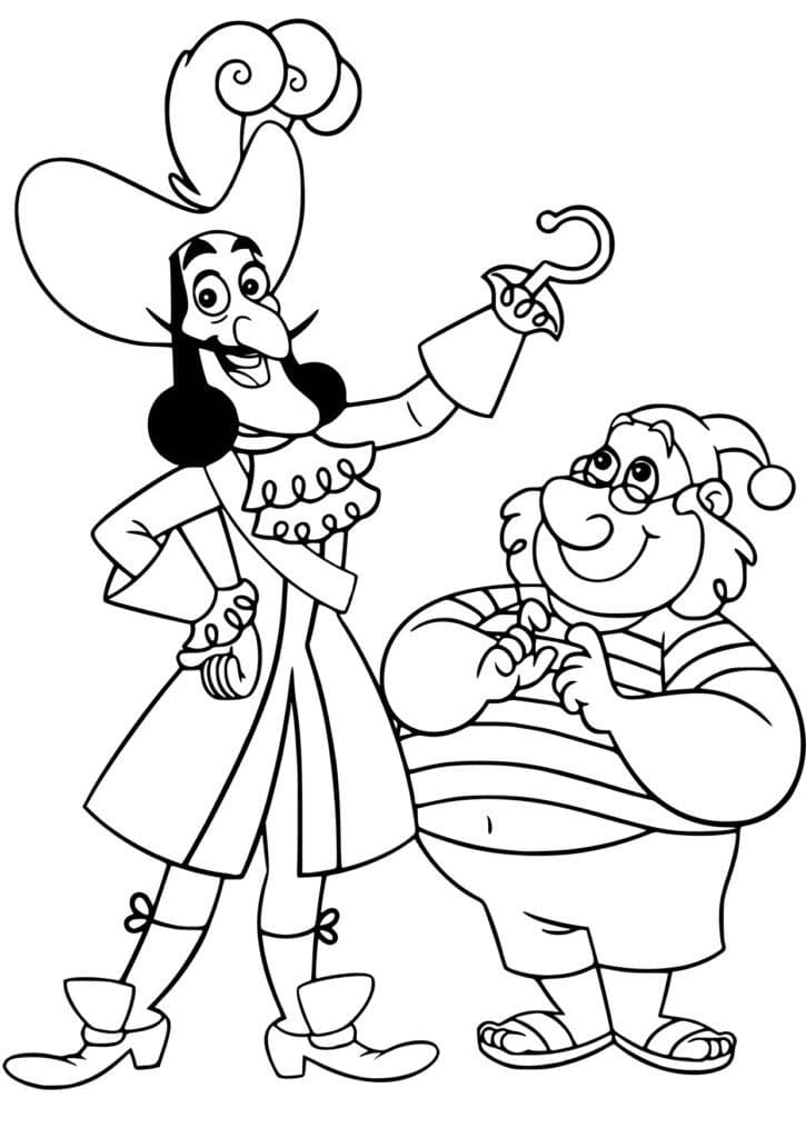 Nakreslete Jake a Piráti zdarma pro děti omalovánka