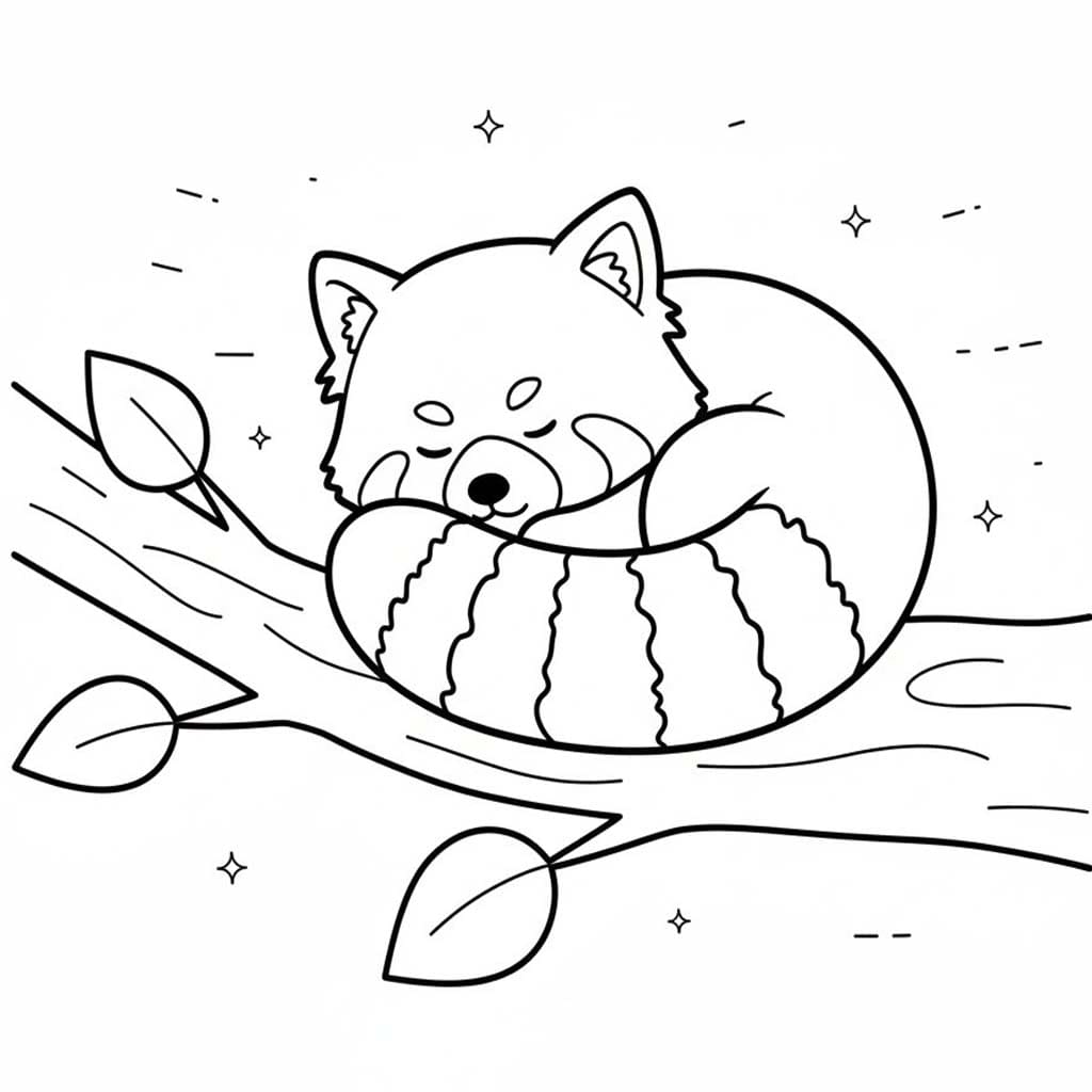 Nakreslete Panda červená 5 omalovánka