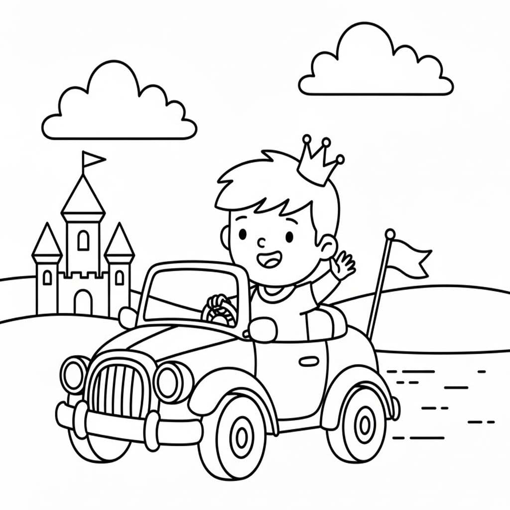 Nakreslete Princ 4 omalovánka