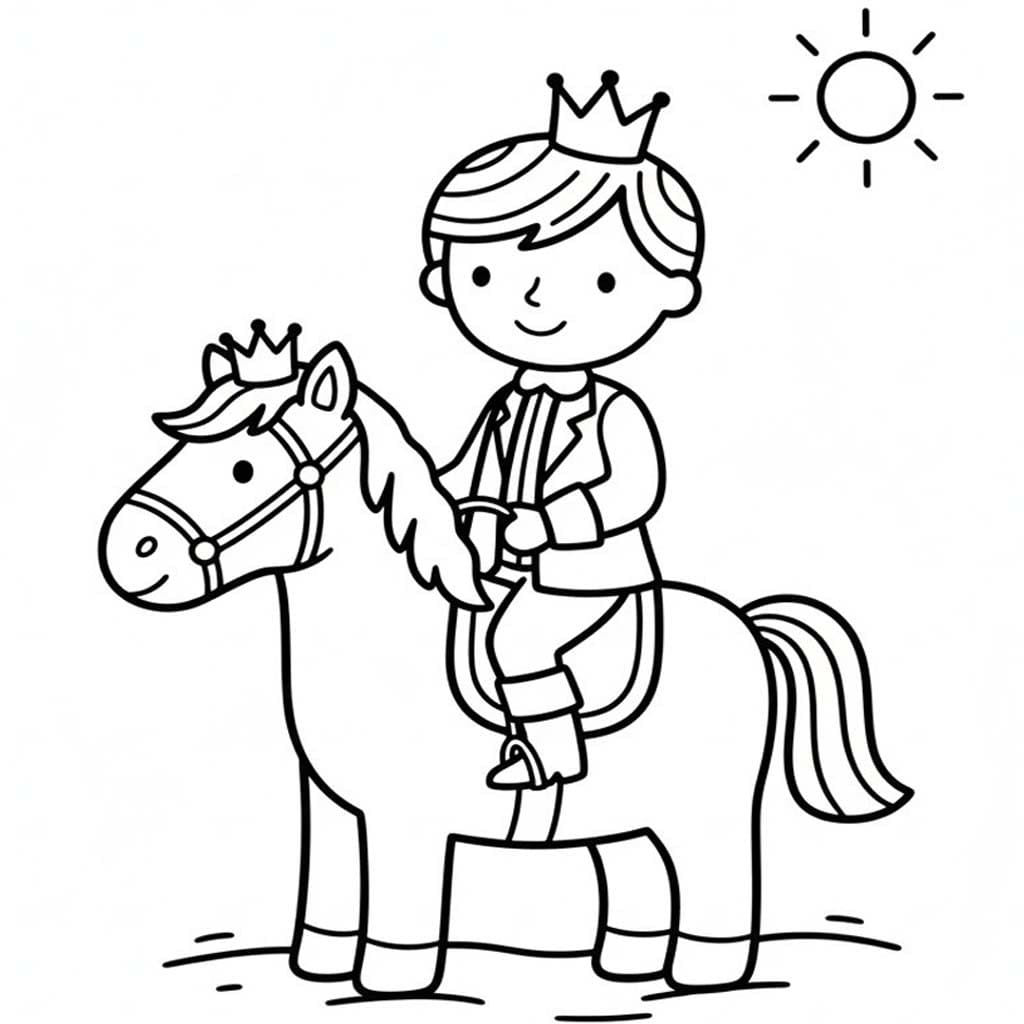 Nakreslete Princ 7 omalovánka