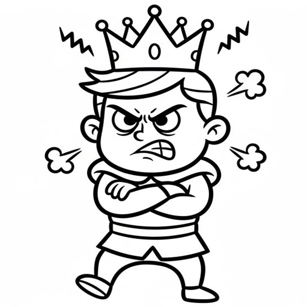 Nakreslete Princ k vytisknutí zdarma omalovánka