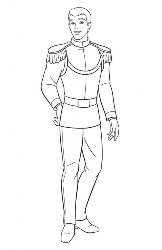 Nakreslete Princ tisknutelné omalovánka