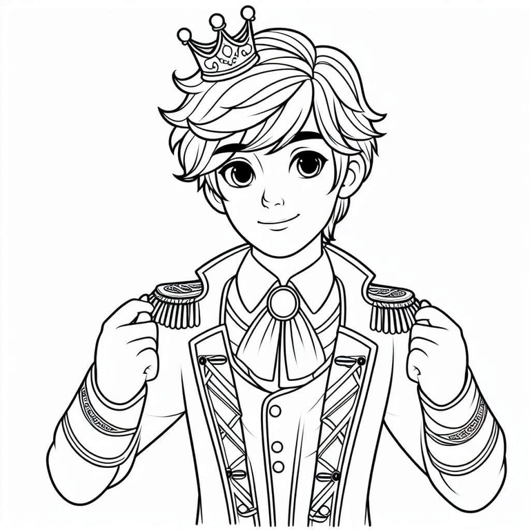 Nakreslete Princ základní omalovánka