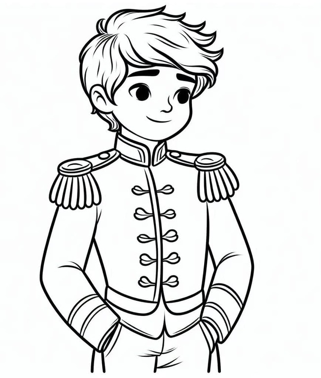 Nakreslete Princ zdarma pro děti omalovánka