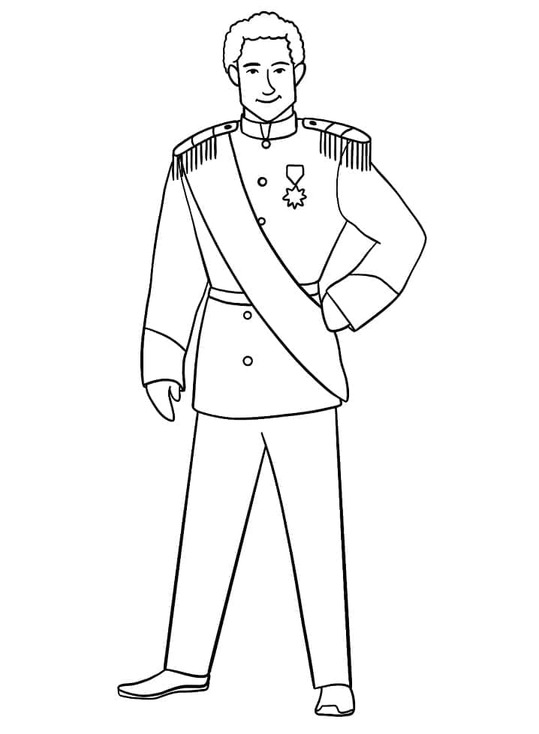 Nakreslete Princ zdarma prostý omalovánka