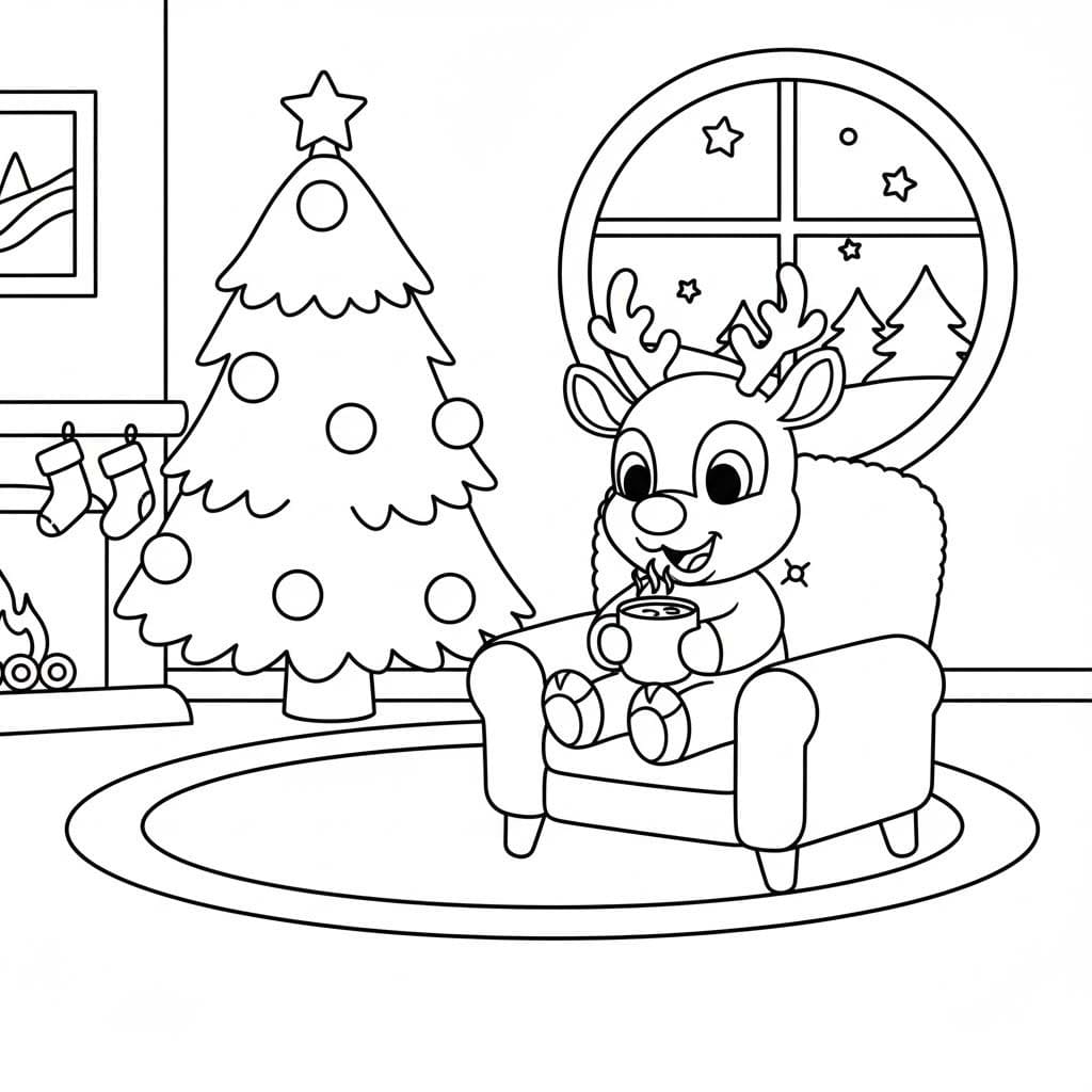 Nakreslete Rudolf 6 omalovánka