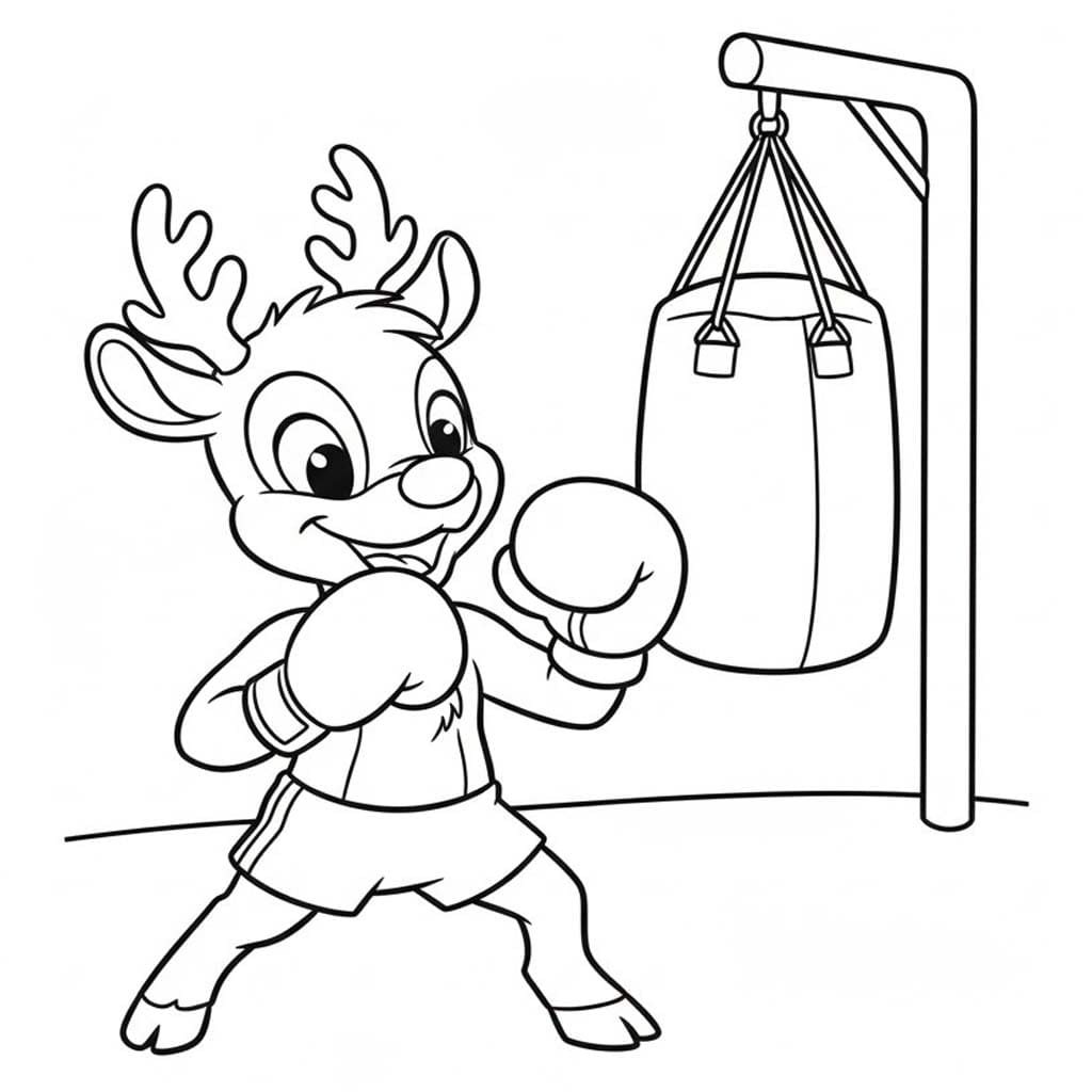 Nakreslete Rudolf 7 omalovánka