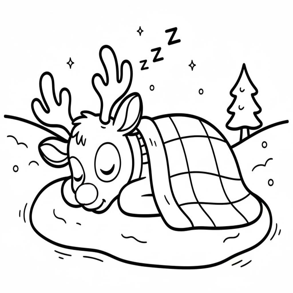 Nakreslete Rudolf 8 omalovánka