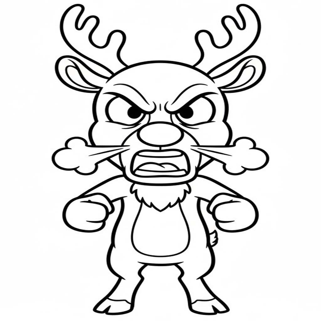 Nakreslete Rudolf k vytisknutí omalovánka