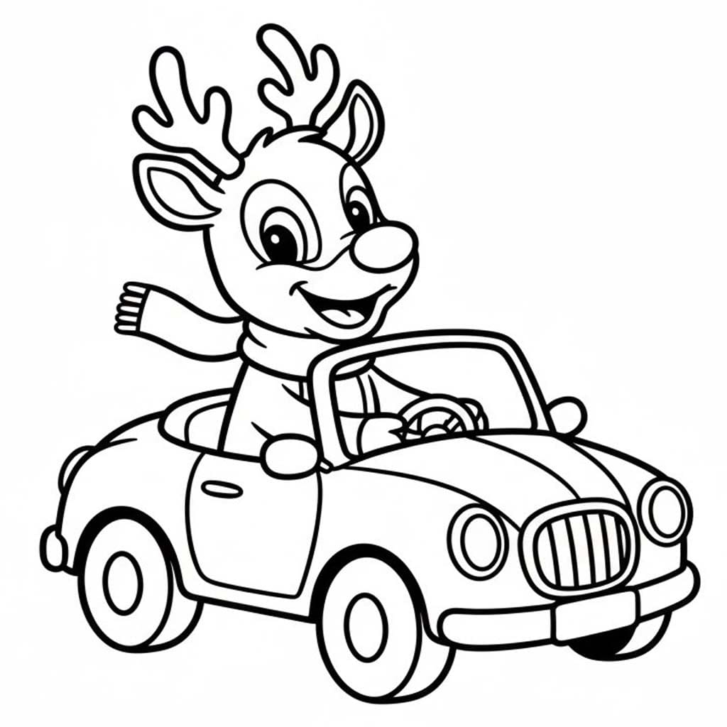 Nakreslete Rudolf základní omalovánka