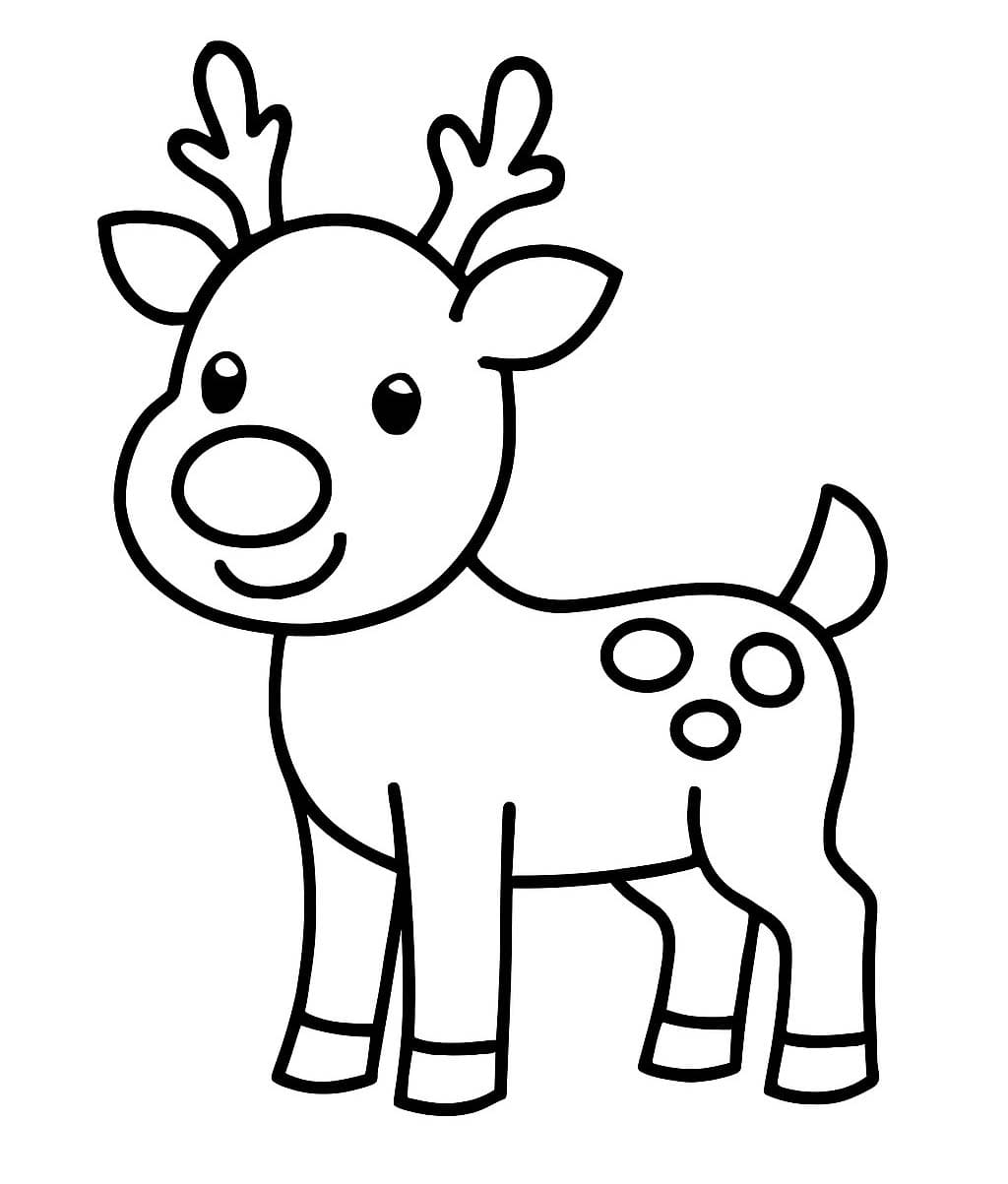 Nakreslete Rudolf zdarma pro děti omalovánka