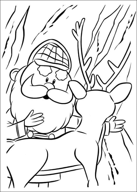 Nakreslete Rudolf zdarma základní omalovánka