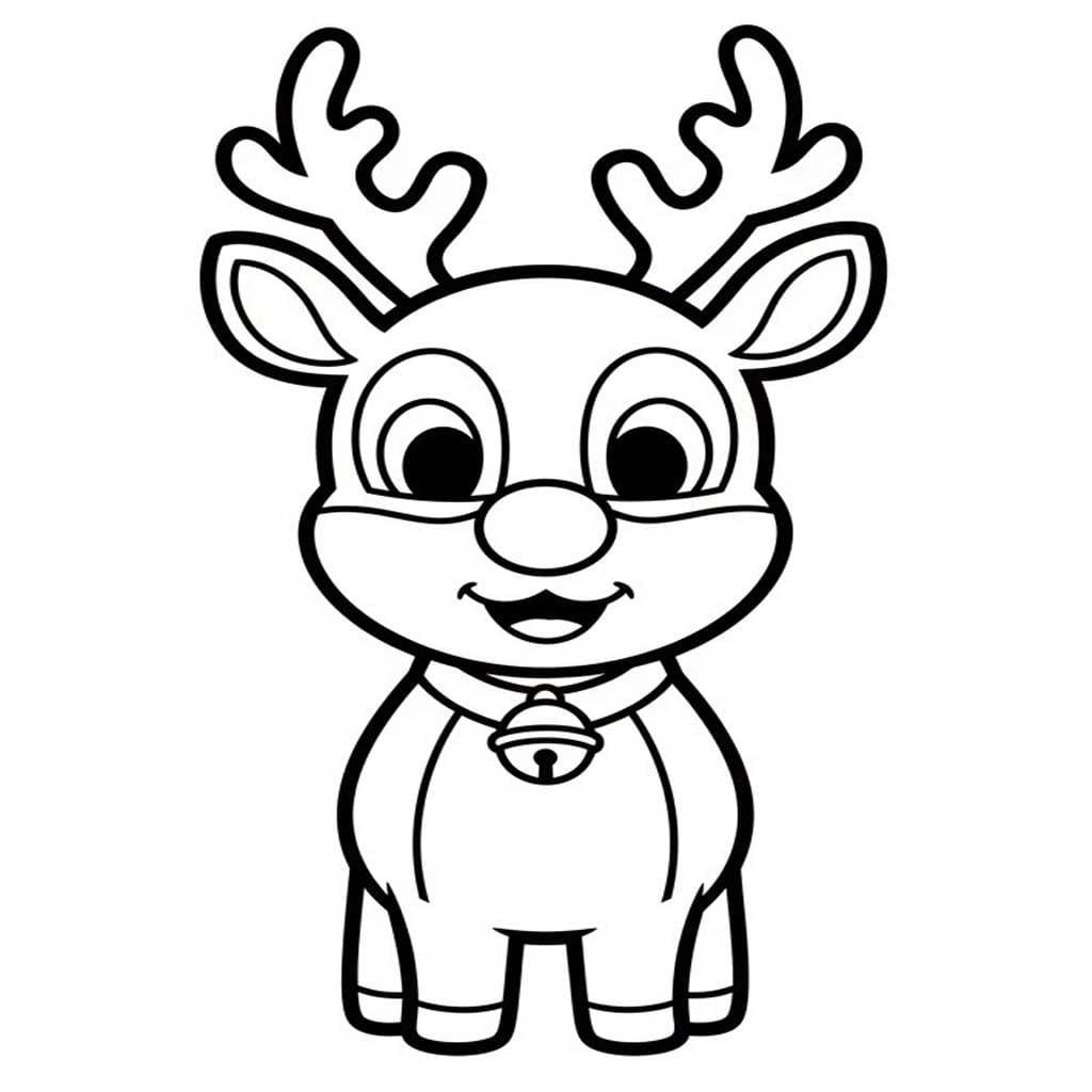 Nakreslete Rudolf zdarma omalovánka
