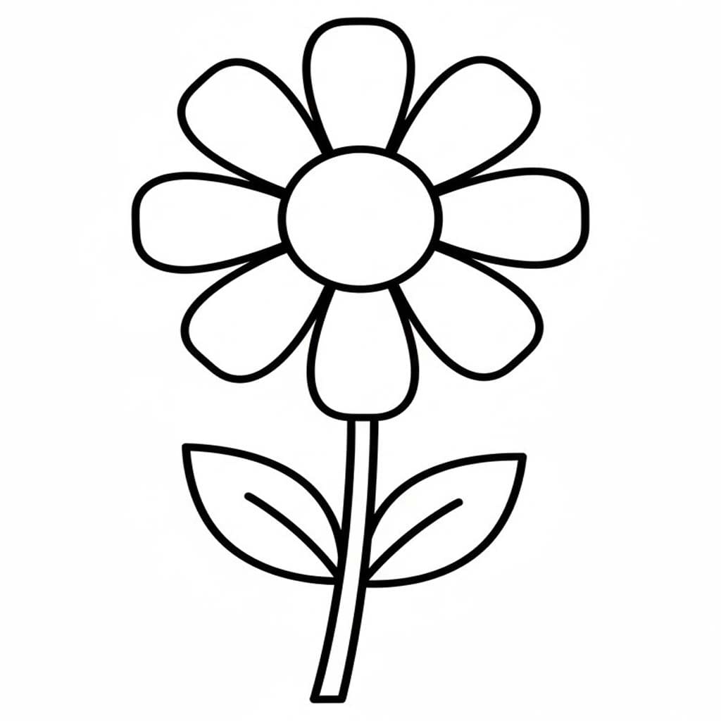 Nakreslete Sedmikráska k vytisknutí omalovánka