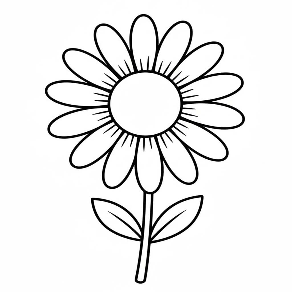 Nakreslete Sedmikráska zdarma omalovánka