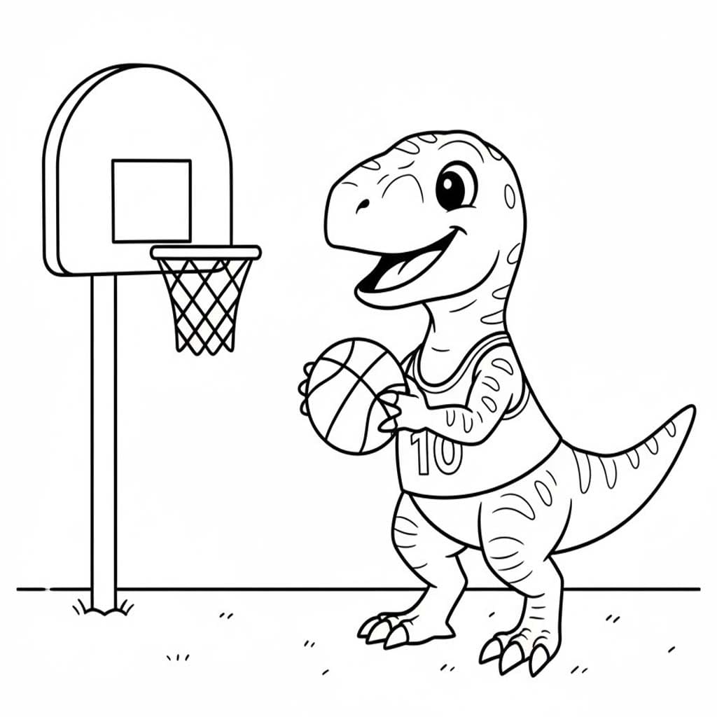 Nakreslete Velociraptor 6 omalovánka