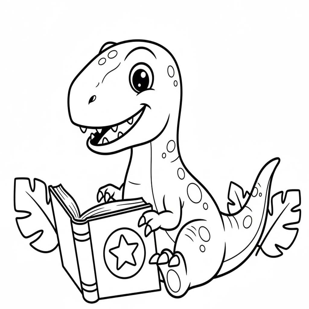 Nakreslete Velociraptor 7 omalovánka