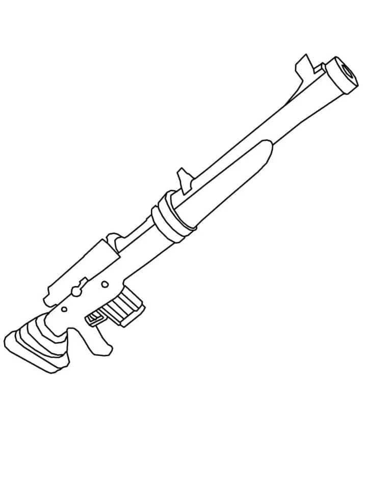 Nakreslete Zbraně prostý omalovánka