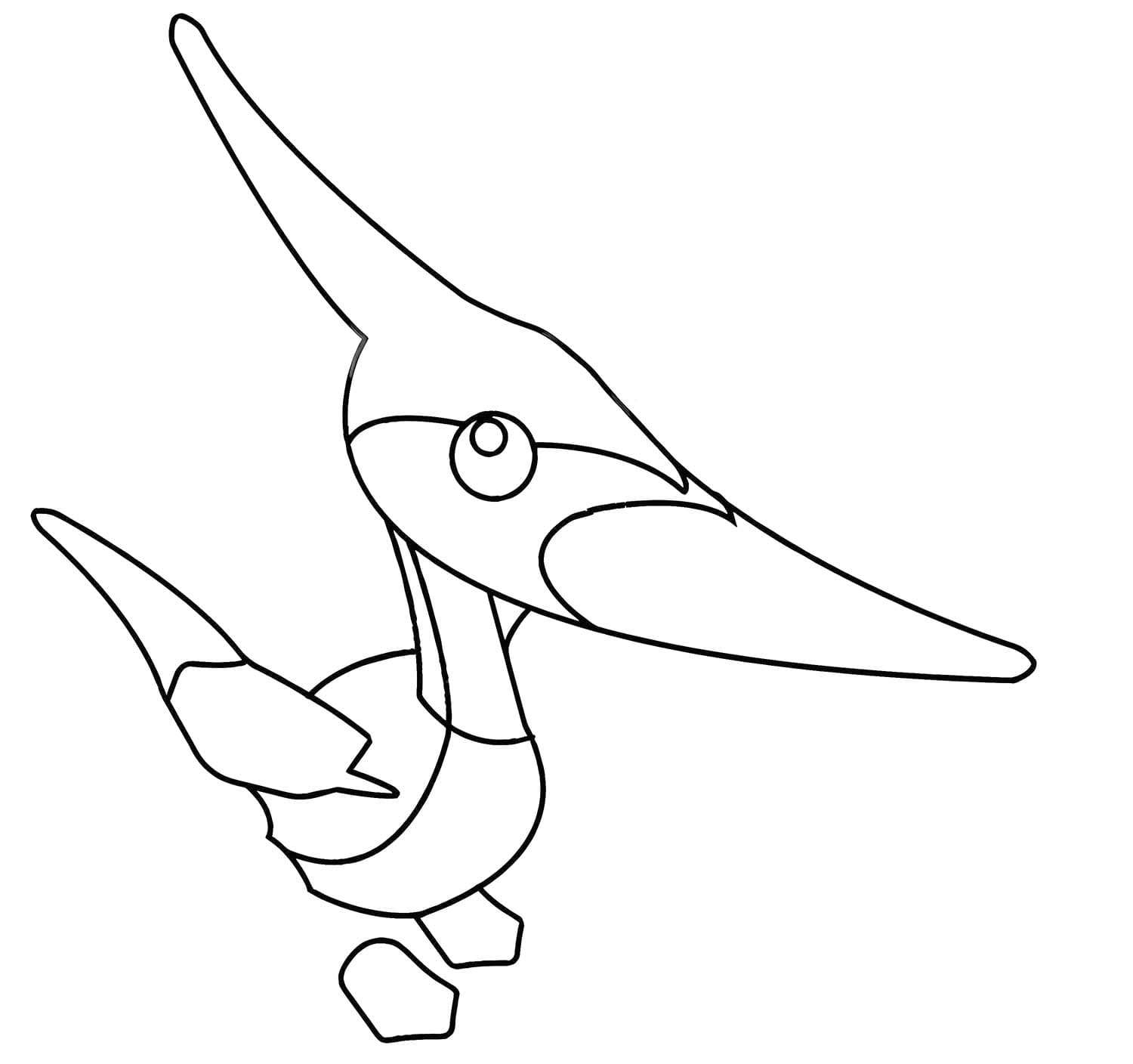 Pterodaktyl zdarma omalovánka