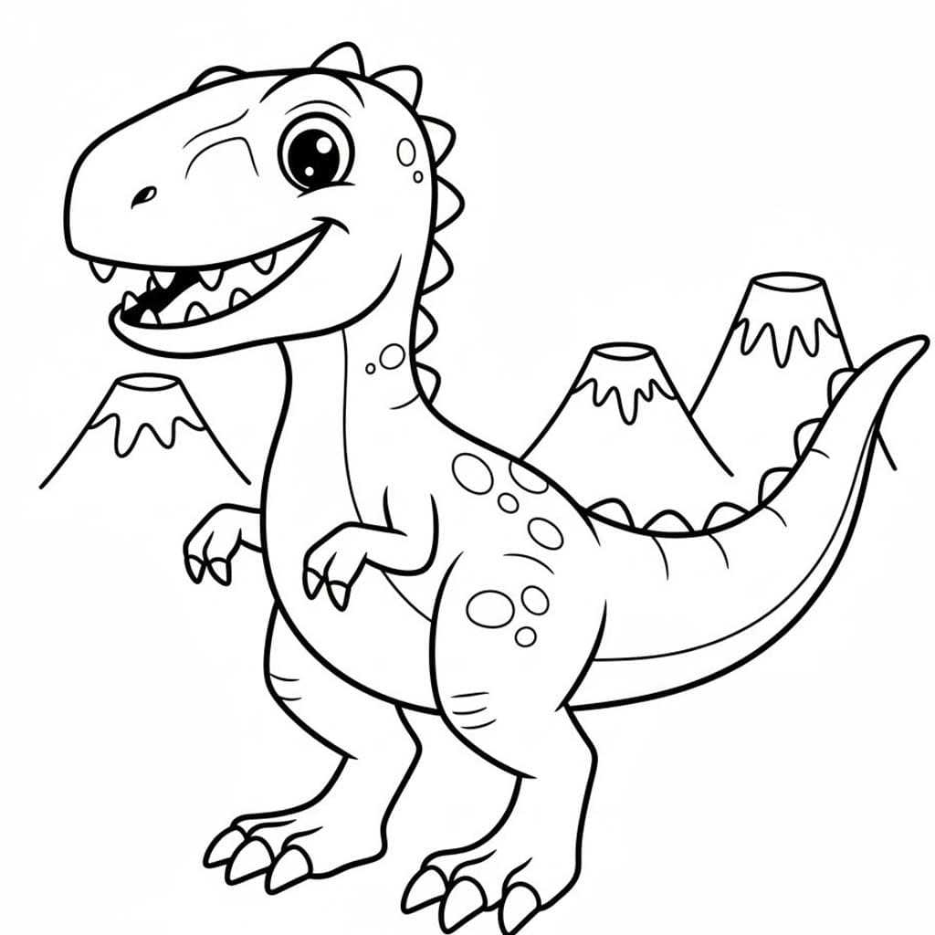 Velociraptor k vytisknutí zdarma omalovánka