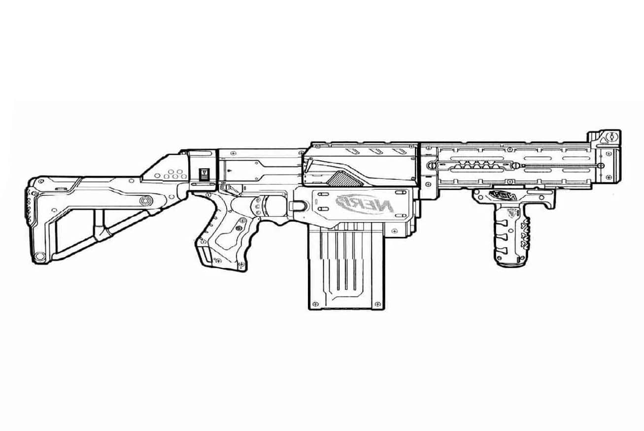 Zbraně k vytisknutí omalovánka