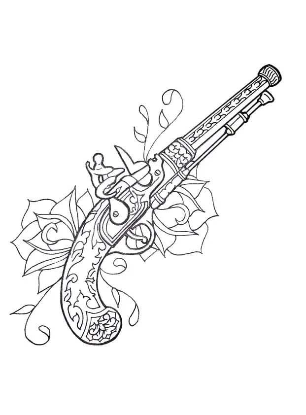 Zbraně pro děti omalovánka