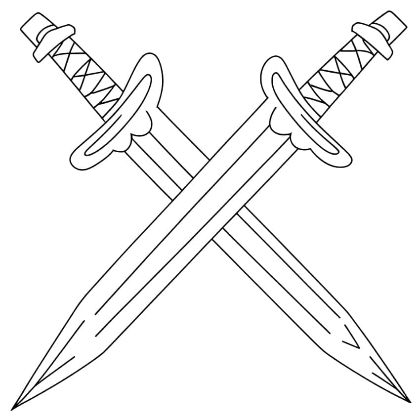 Zbraně zdarma prostý omalovánka